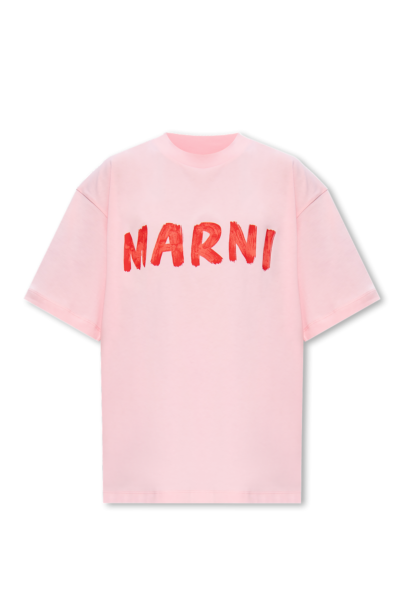 GenesinlifeShops GB - Pink marni kids palm tree logo print t shirt